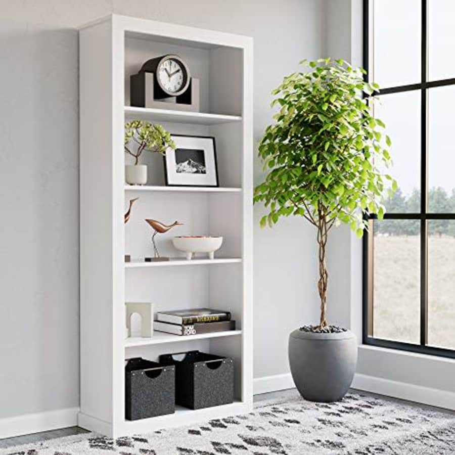 EdenbrookSumac Laminate Bookcase, 5-Shelf Organizer for Bedroom Furniture or Home Office Furniture, for $191 EdenbrookSumac Laminate Bookcase, 5-Shelf Organizer for Bedroom Furniture or Home Office Furniture, for $191