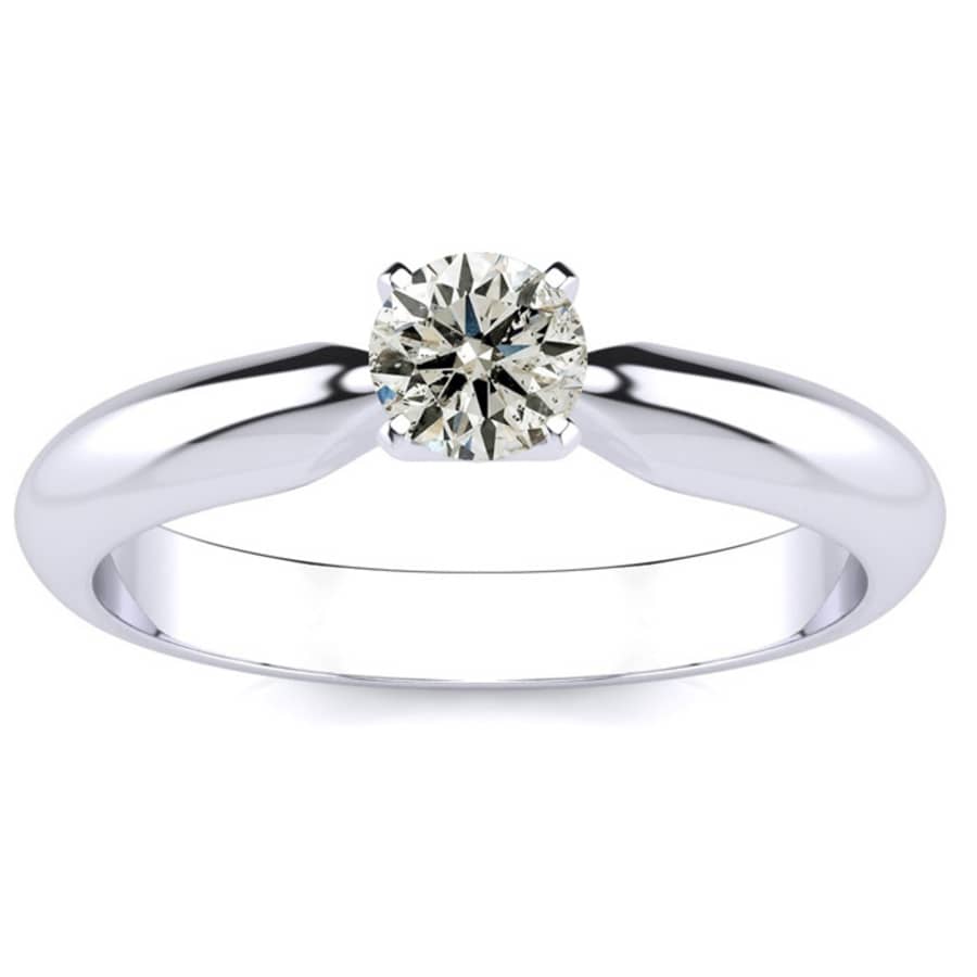 1/3-tcw. Diamond Solitaire Engagement Ring in 1.4K White Gold for $248 w/ $25 SuperJeweler Gift Card 1/3-tcw. Diamond Solitaire Engagement Ring in 1.4K White Gold for $248 w/ $25 SuperJeweler Gift Card