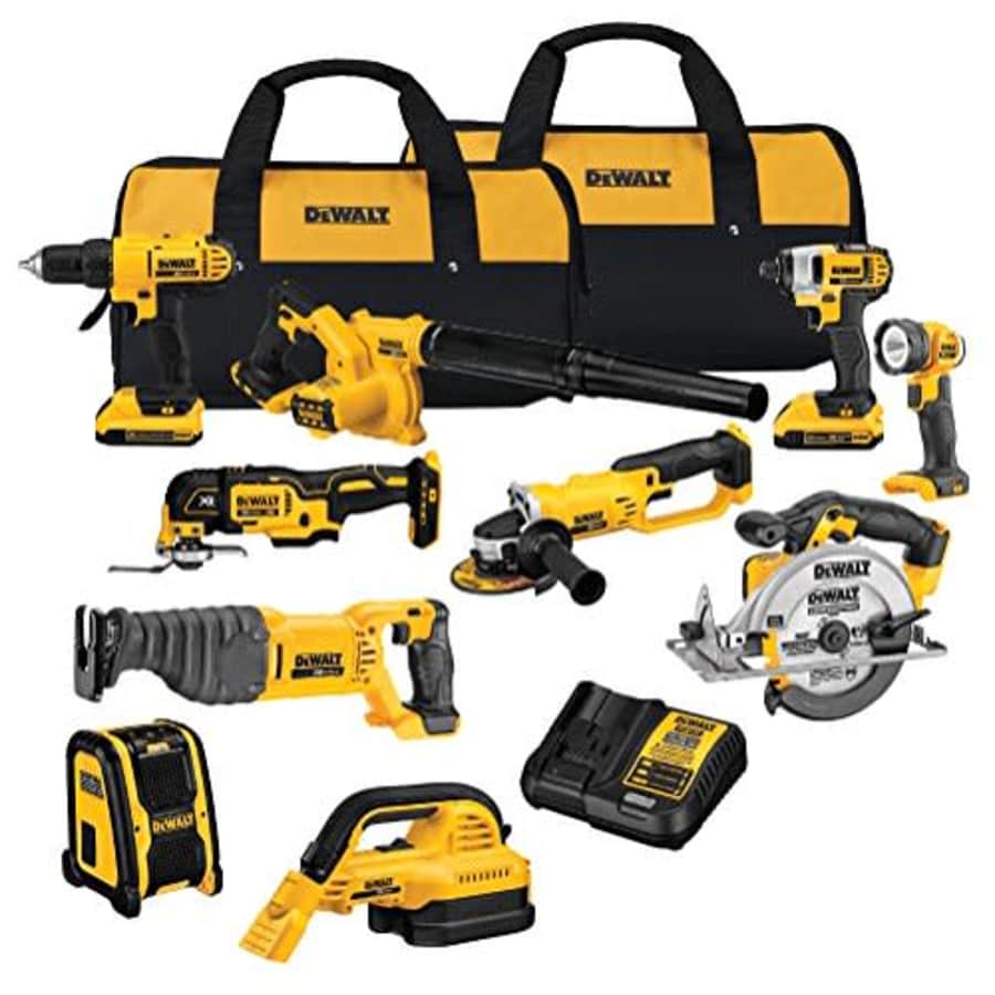 DeWalt 20V Max Li-ion 10-Tool Combo Kit for $489 DeWalt 20V Max Li-ion 10-Tool Combo Kit for $489
