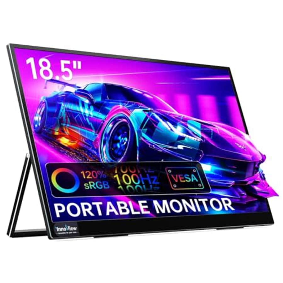 InnoView Portable Monitor 18.5 inch 100HZ 120% sRGB, 1080P FHD IPS Large for Laptop USB C HDMI HDR for $190 InnoView Portable Monitor 18.5 inch 100HZ 120% sRGB, 1080P FHD IPS Large for Laptop USB C HDMI HDR for $190
