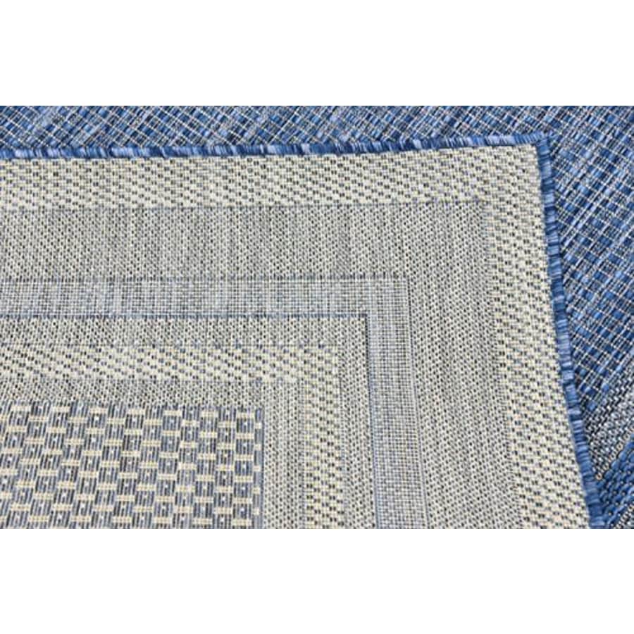 Unique Loom Outdoor Collection Transitional Indoor & Outdoor Casual Solid Tonal Border Area Rug, 4 for $45