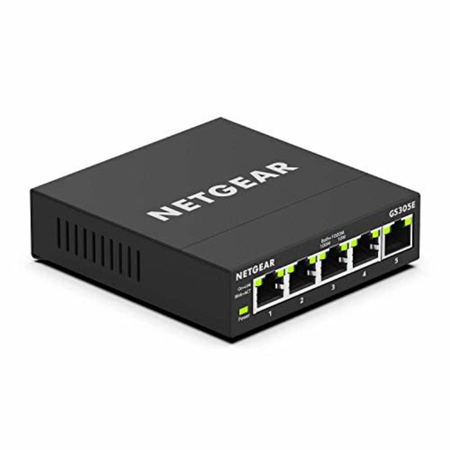 NETGEAR 5-Port Gigabit Smart Managed Plus Switch (GS305E) (Renewed) for $25 NETGEAR 5-Port Gigabit Smart Managed Plus Switch (GS305E) (Renewed) for $25