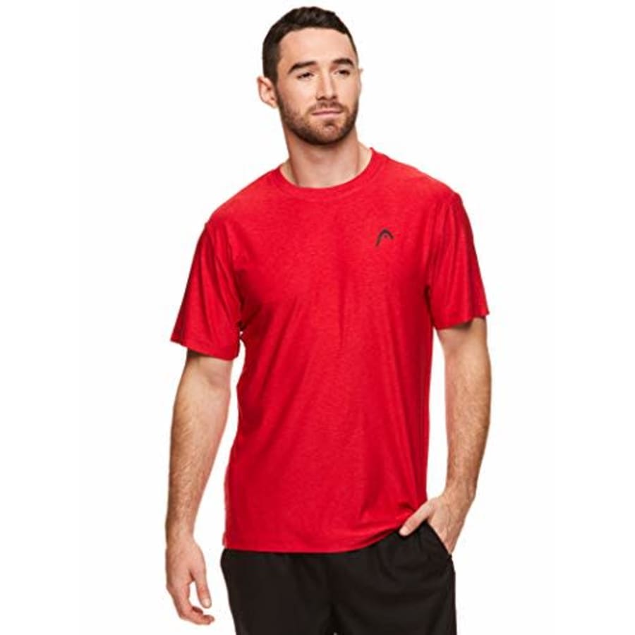 HEAD Men's Hypertek Crewneck Gym Tennis & Workout T-Shirt - Short Sleeve Activewear Top - Varsity for $26 HEAD Men's Hypertek Crewneck Gym Tennis & Workout T-Shirt - Short Sleeve Activewear Top - Varsity for $26