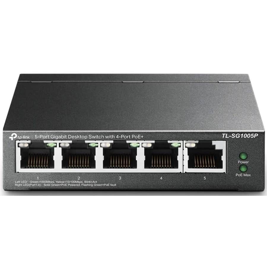 TP-Link V2 5-Port PoE Switch for $49