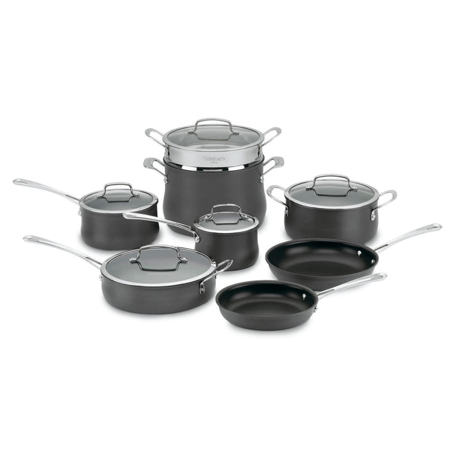 Cuisinart 13-Piece Contour Hard-Anodized Nonstick Cookware Set for $220
