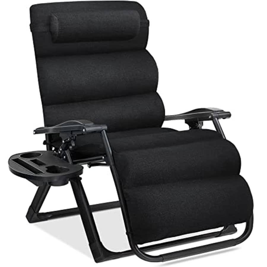 Best Choice Products Oversized Zero Gravity Chair, Folding Outdoor Patio Recliner, XL Anti Gravity for $90