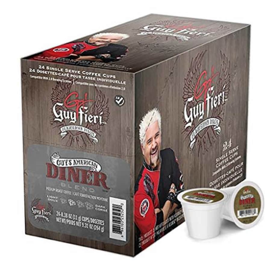 Guy Fieri Flavortown Roasts Coffee, American Diner Blend, 24 Count for $19