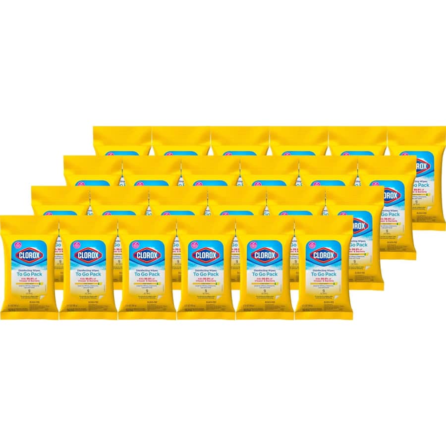 Clorox Disinfecting Wipes 9-Count 24-Pack for $12 via Sub & Save Clorox Disinfecting Wipes 9-Count 24-Pack for $12 via Sub & Save