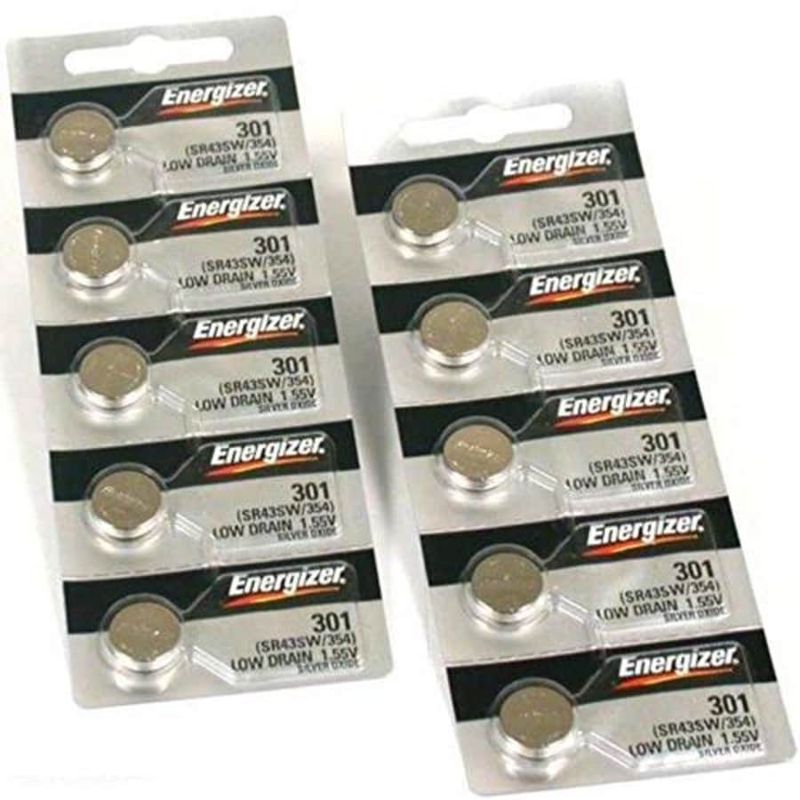 10 386 / 301 Energizer Watch Batteries SR43SW SR43W for $6