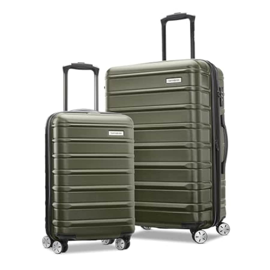 Samsonite Omni 2 Hardside Expandable Luggage with Spinner Wheels, Vita Olive, 2-Piece Set for $410 Samsonite Omni 2 Hardside Expandable Luggage with Spinner Wheels, Vita Olive, 2-Piece Set for $410