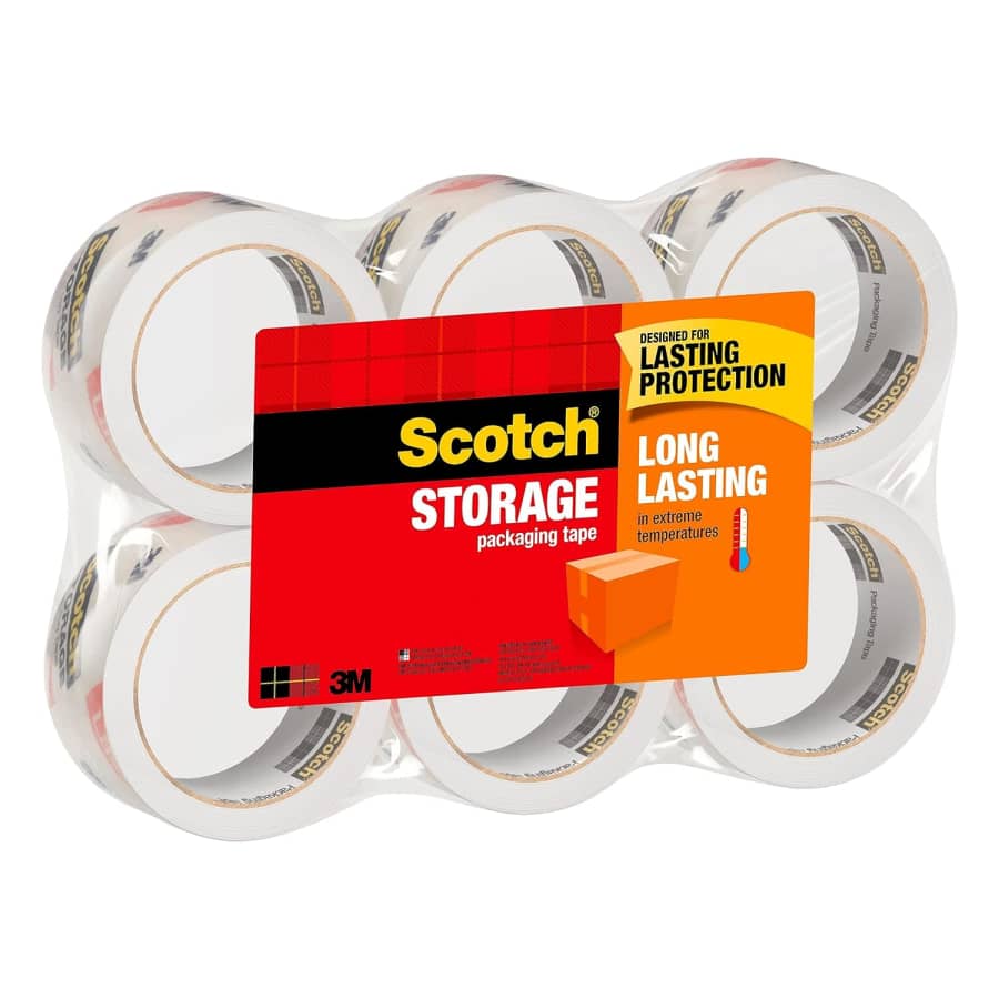 Scotch Long Lasting Storage Packing Tape 6-Pack for $13 Scotch Long Lasting Storage Packing Tape 6-Pack for $13