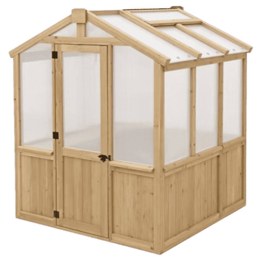 Yardistry Meridian 6x7-Foot Cedar Greenhouse Kit for $1,499 Yardistry Meridian 6x7-Foot Cedar Greenhouse Kit for $1,499