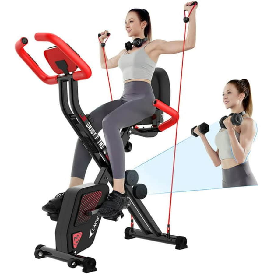 Pooboo 3-in-1 Exercise Bike for $180
