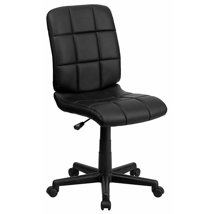 Flash Furniture Quilted Vinyl Swivel Task Chair for $45 Flash Furniture Quilted Vinyl Swivel Task Chair for $45