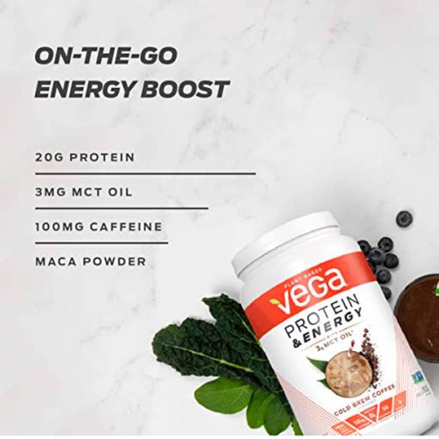 Vega Protein & Energy Matcha Latte (15 Servings, 18.3 Oz) - Plant Based Vegan Non Dairy Protein for $29