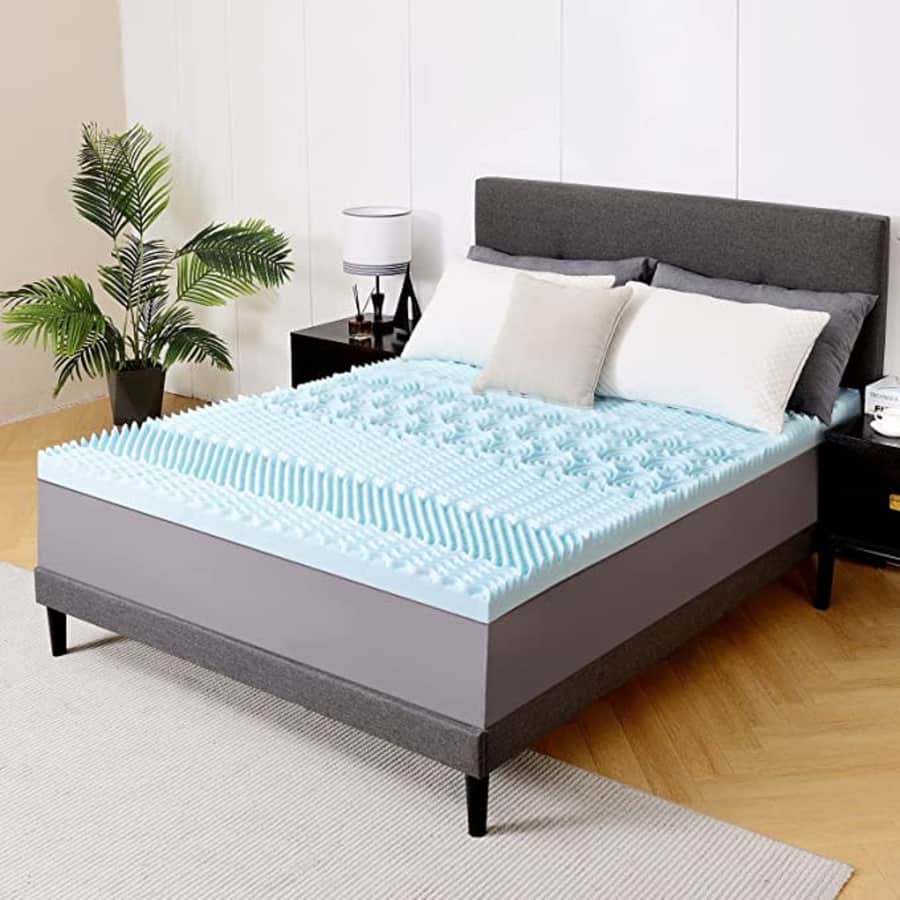 NeuType 3" Gel Memory Foam Queen Mattress Topper for $90