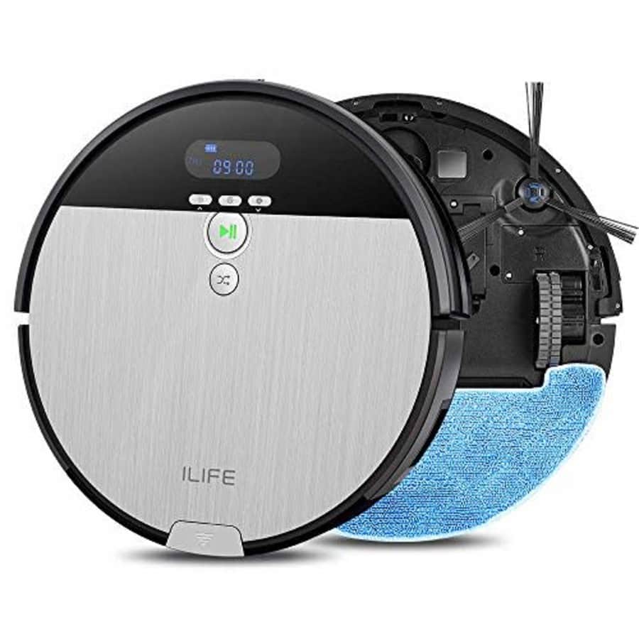 ILIFE V8s Robot Vacuum Cleaner and Mop Combo, XL 750ml Dustbin, Designed for Hard Floors & Pet for $141 ILIFE V8s Robot Vacuum Cleaner and Mop Combo, XL 750ml Dustbin, Designed for Hard Floors & Pet for $141