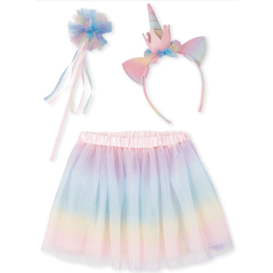 The Children's Place Girls' Birthday Glitter Unicorn 3-Pc. Accessories Set for $12