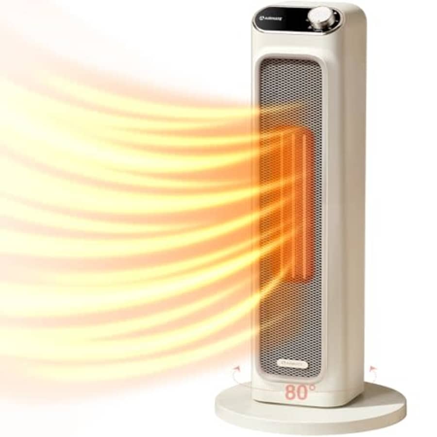 Airmate Large Space Heater for Indoor Use,Fast Quiet Heating Portable Electric Heater, for $46 Airmate Large Space Heater for Indoor Use,Fast Quiet Heating Portable Electric Heater, for $46