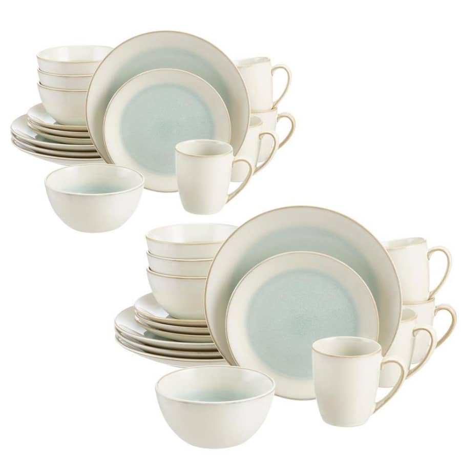 Home Decorators Collection Adelaide 32-Piece Stoneware Dinnerware Set for $61