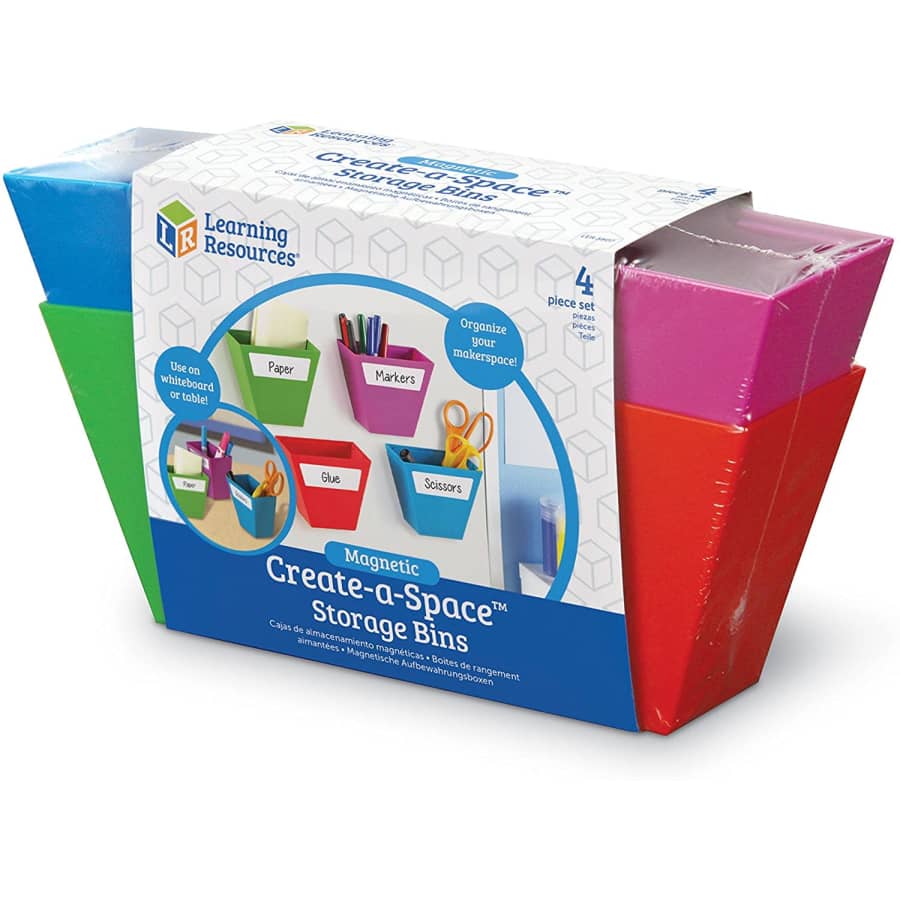 Learning Resources Create-a-Space Magnetic Storage Boxes for $15
