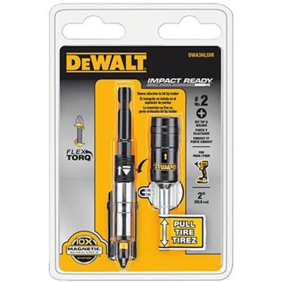 DEWALT Magnetic Bit Holder, FlexTorq, Impact Ready, Screwlock System (DWA3HLDIR) for $21