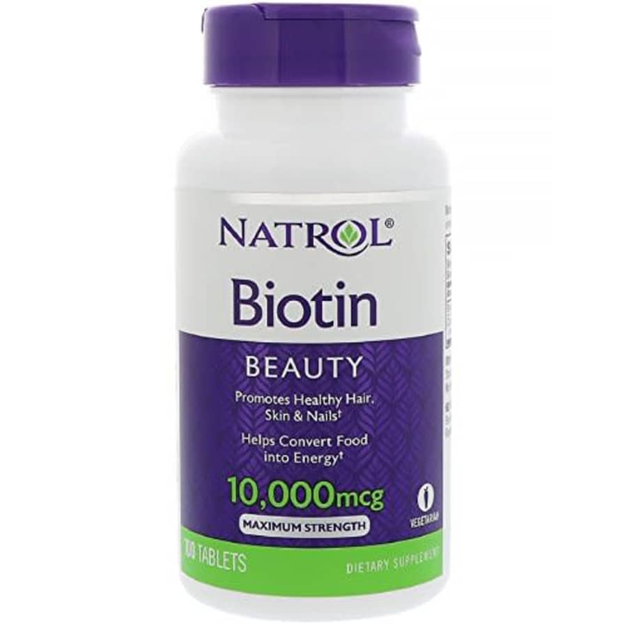 Natrol Biotin 10000 mcg, 100 Count for $14 Natrol Biotin 10000 mcg, 100 Count for $14