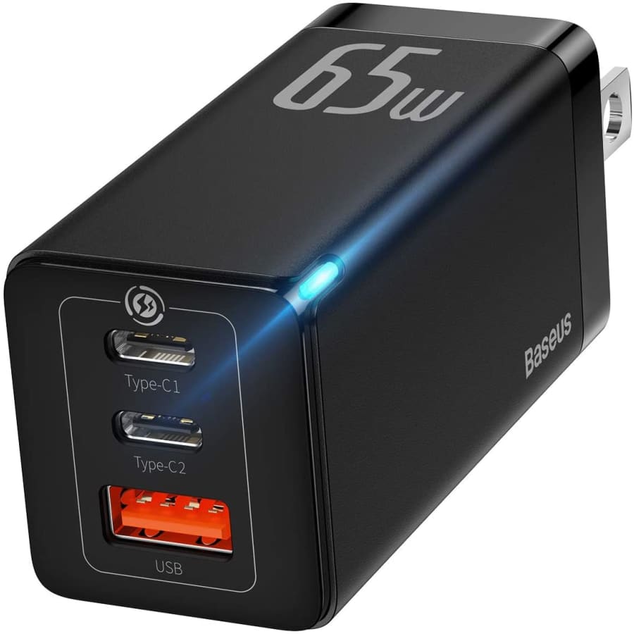 Baseus 65W GaN 3-Port USB-C Charger for $17