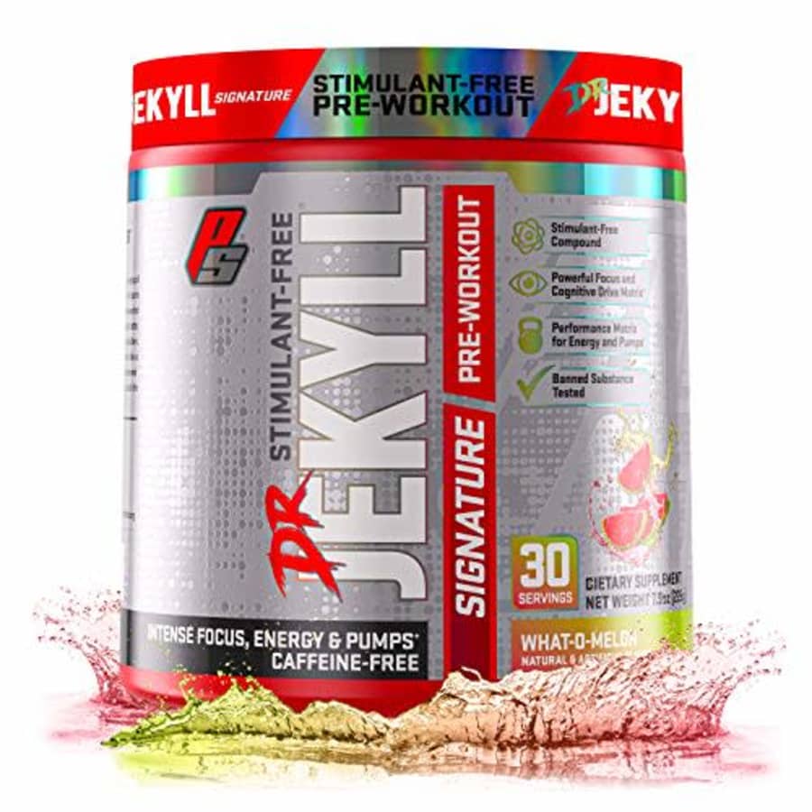 ProSupps Dr. Jekyll Signature Pre-Workout Powder, Stimulant & Caffeine Free, Intense Focus, Energy for $22 ProSupps Dr. Jekyll Signature Pre-Workout Powder, Stimulant & Caffeine Free, Intense Focus, Energy for $22