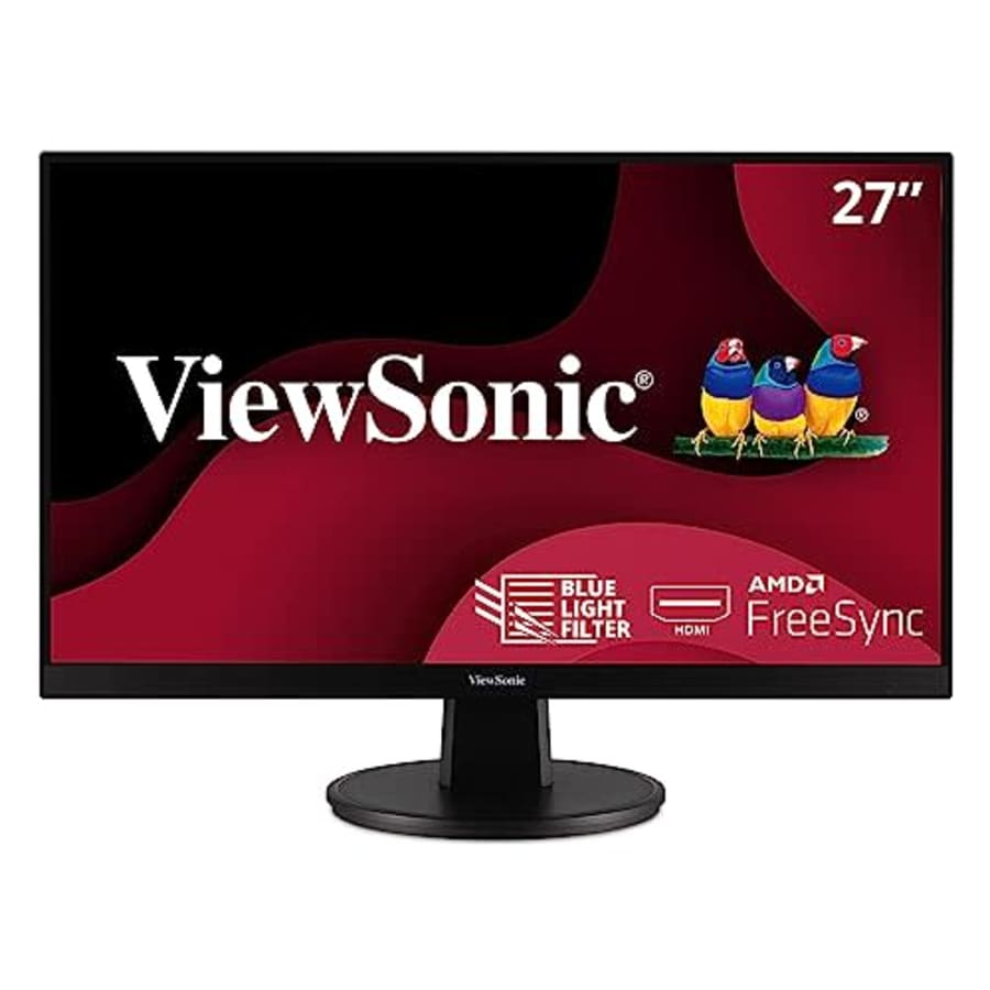 ViewSonic VA2747-MH 27 Inch Full HD 1080p Monitor with Ultra-Thin Bezel, AMD FreeSync, 100Hz, Eye for $75 ViewSonic VA2747-MH 27 Inch Full HD 1080p Monitor with Ultra-Thin Bezel, AMD FreeSync, 100Hz, Eye for $75