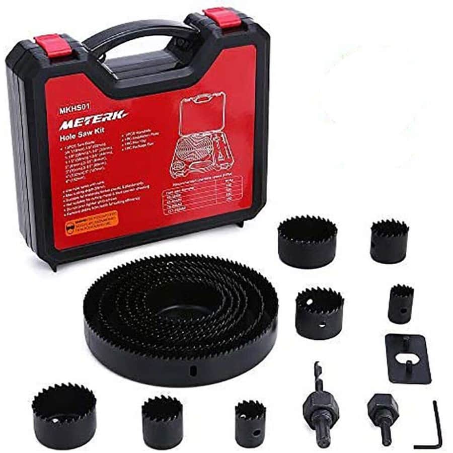 Meterk 17-Piece Hole Saw Set for $16