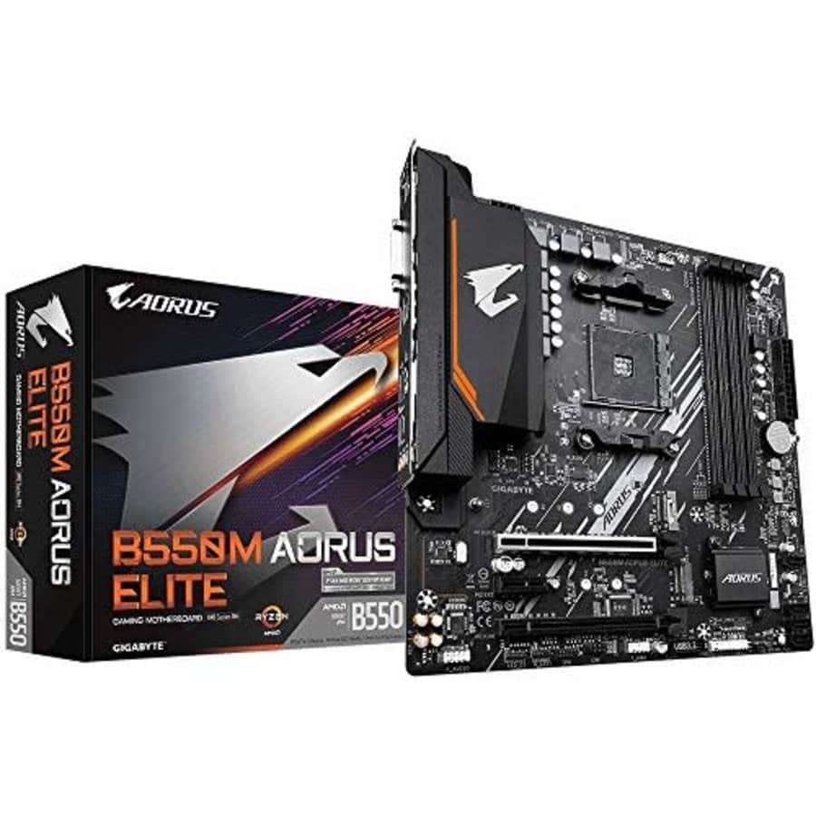 Gigabyte AMD B550 AORUS Elite Socket AM4 Micro ATX DDR4-SDRAM Motherboard for $88 Gigabyte AMD B550 AORUS Elite Socket AM4 Micro ATX DDR4-SDRAM Motherboard for $88