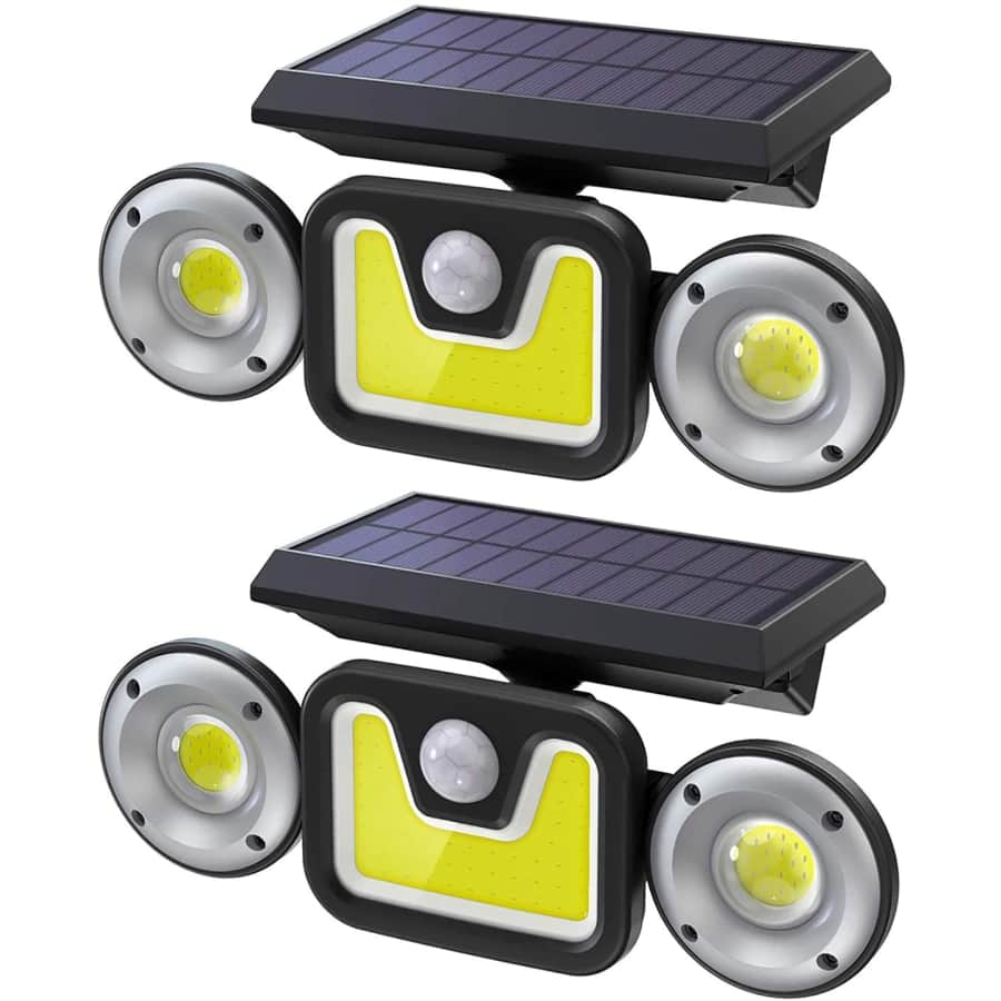 Ltteny Motion Sensor Outdoor Solar Light 2-Pack for $20