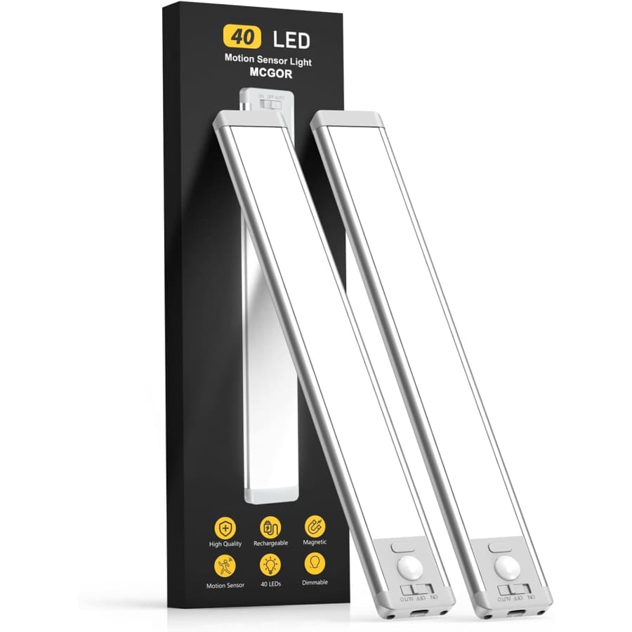 40-LED Under Cabinet Lights 2-Pack: $18