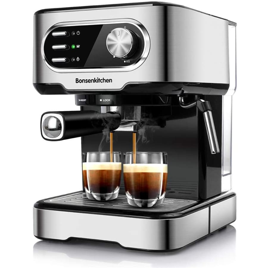Bonsenkitchen 12-Cup Espresso Machine for $93 Bonsenkitchen 12-Cup Espresso Machine for $93