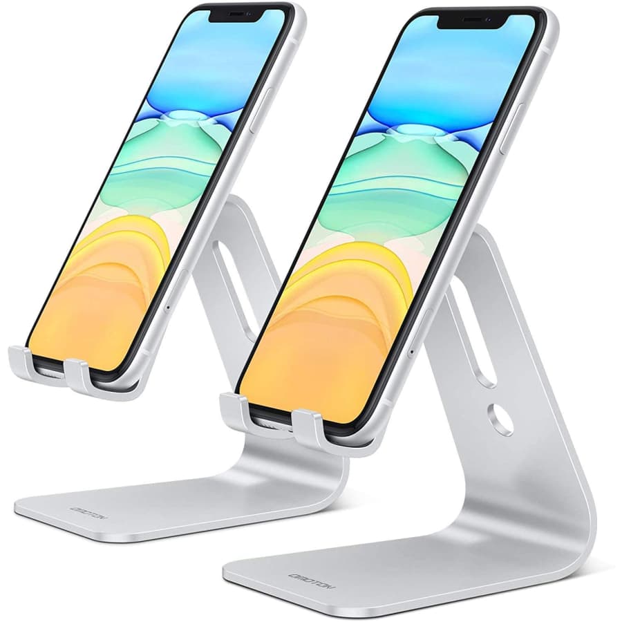 Omoton Aluminum Cell Phone Stand 2-Pack for $8