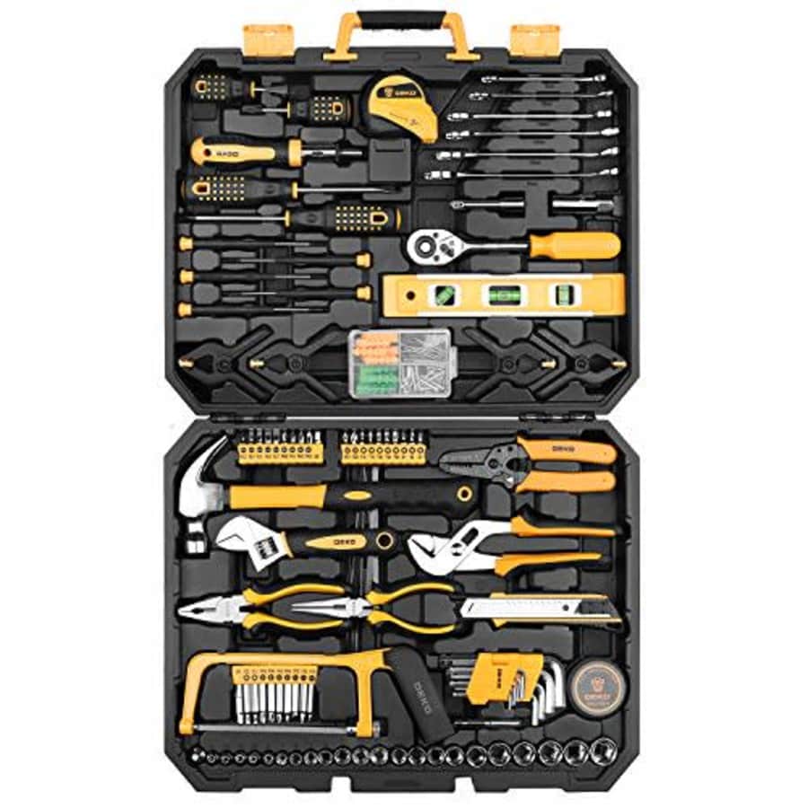 DEKOPRO 168 Piece Socket Wrench Auto Repair Tool Combination Package Mixed Tool Set Hand Tool Kit for $80