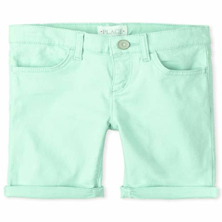 The Children's Place Girls' Solid Skimmer Shorts, Mermaids Tale, 4 for $12