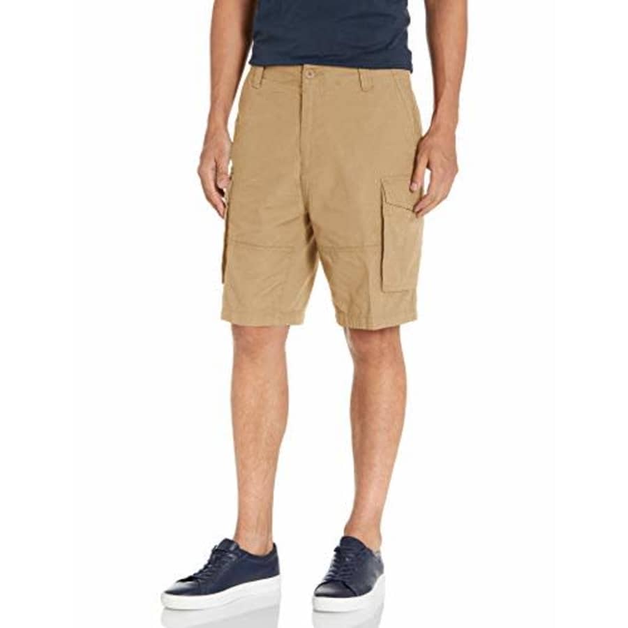 Nautica Men's Twill Cargo Shorts, Tuscany Tan, 32W for $30