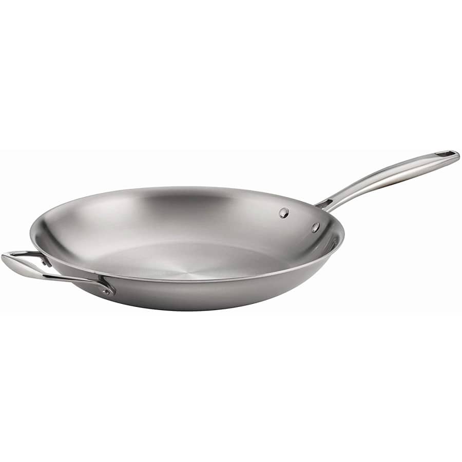 Tramontina Gourmet Tri-Ply Clad 12" Frying Pan w/ Helper Handle for $47