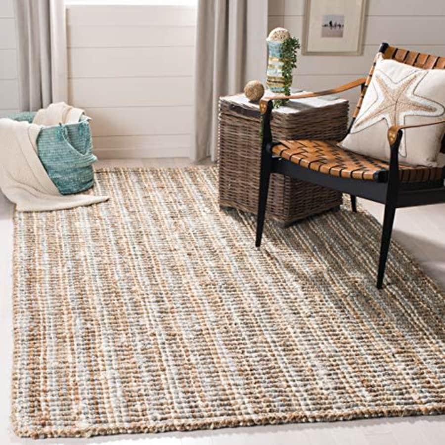 Safavieh Natural Fiber Collection NF447K Handmade Chunky Textured Premium Jute 0.75-inch Thick Area for $87 Safavieh Natural Fiber Collection NF447K Handmade Chunky Textured Premium Jute 0.75-inch Thick Area for $87
