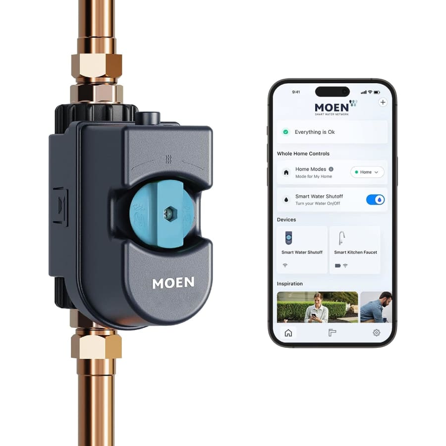 Moen Flo Smart Water Monitor and Automatic Shutoff Sensor for 3/4" Pipe for $394 Moen Flo Smart Water Monitor and Automatic Shutoff Sensor for 3/4" Pipe for $394