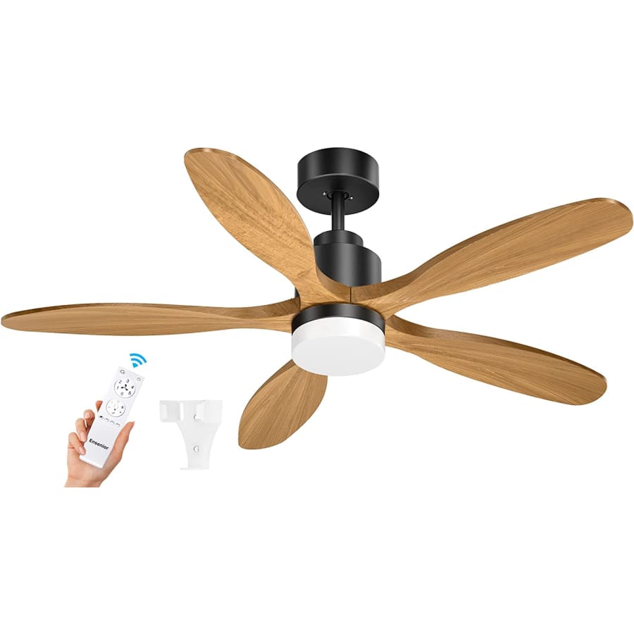 Ensenior 52" 5-Blade Wood Ceiling Fan from $84