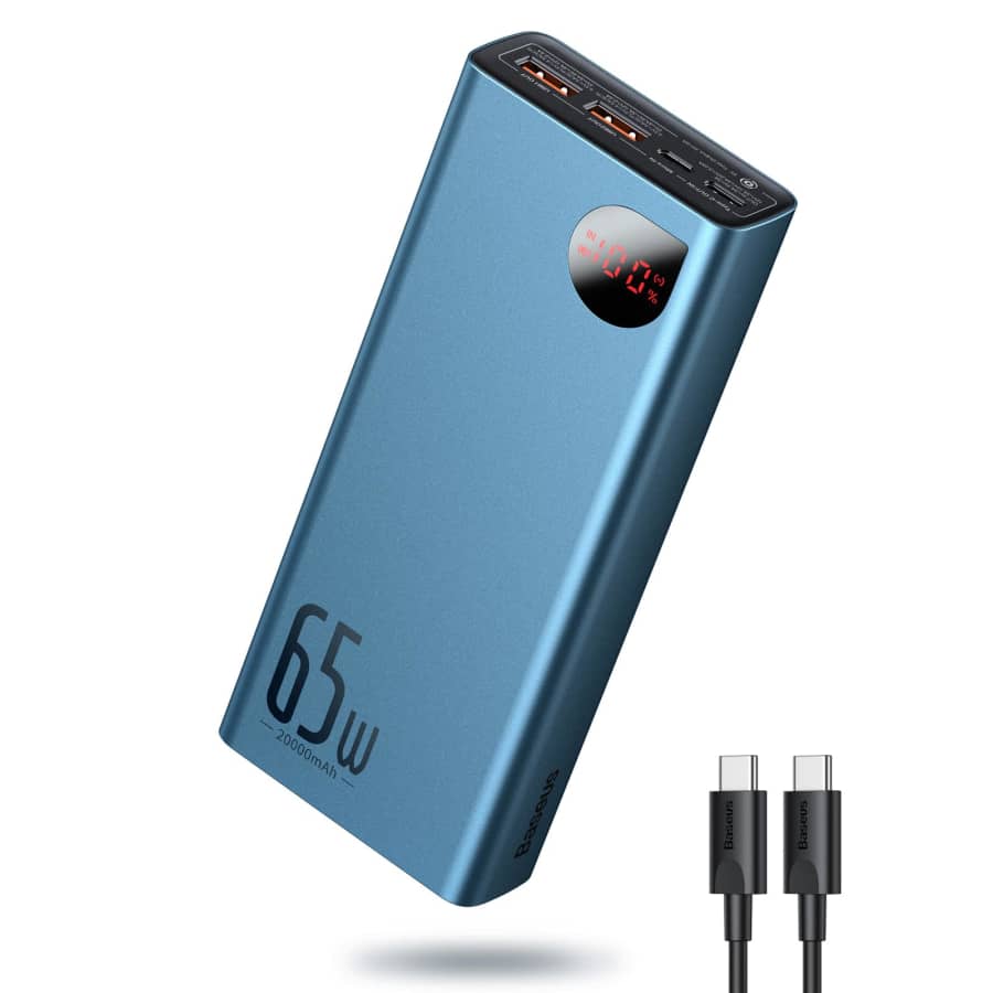 Baseus 65W 20,000mAh Power Bank for $28 w/ Prime Baseus 65W 20,000mAh Power Bank for $28 w/ Prime