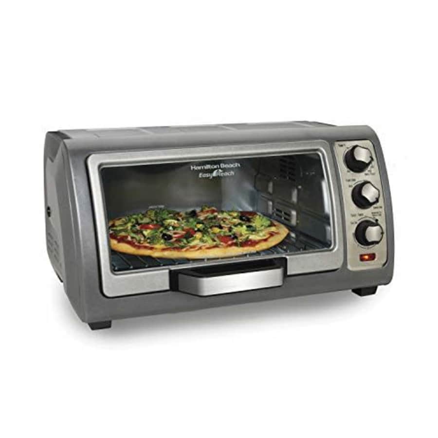 Hamilton Beach Countertop Toaster Oven, Easy Reach With Roll-Top Door, 6-Slice, Convection for $85