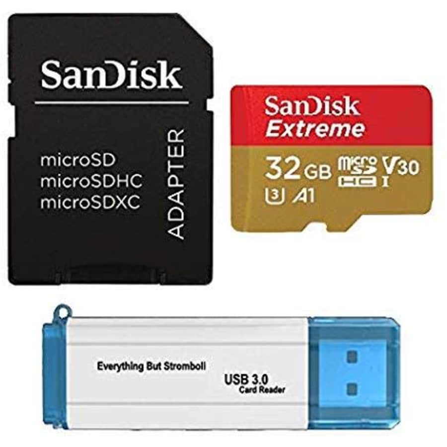 SanDisk 32GB Memory Card Extreme Works with GoPro Hero 7 Black, Silver, Hero7 White UHS-1 U3 Micro for $14