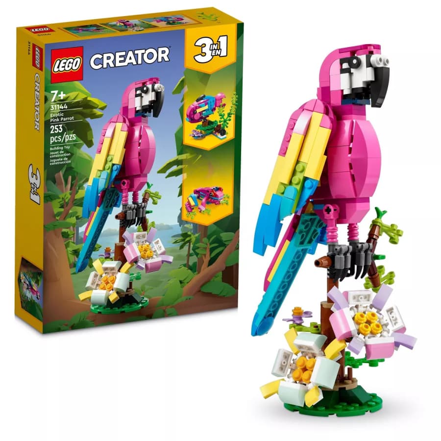 LEGO Creator Exotic Pink Parrot for $16