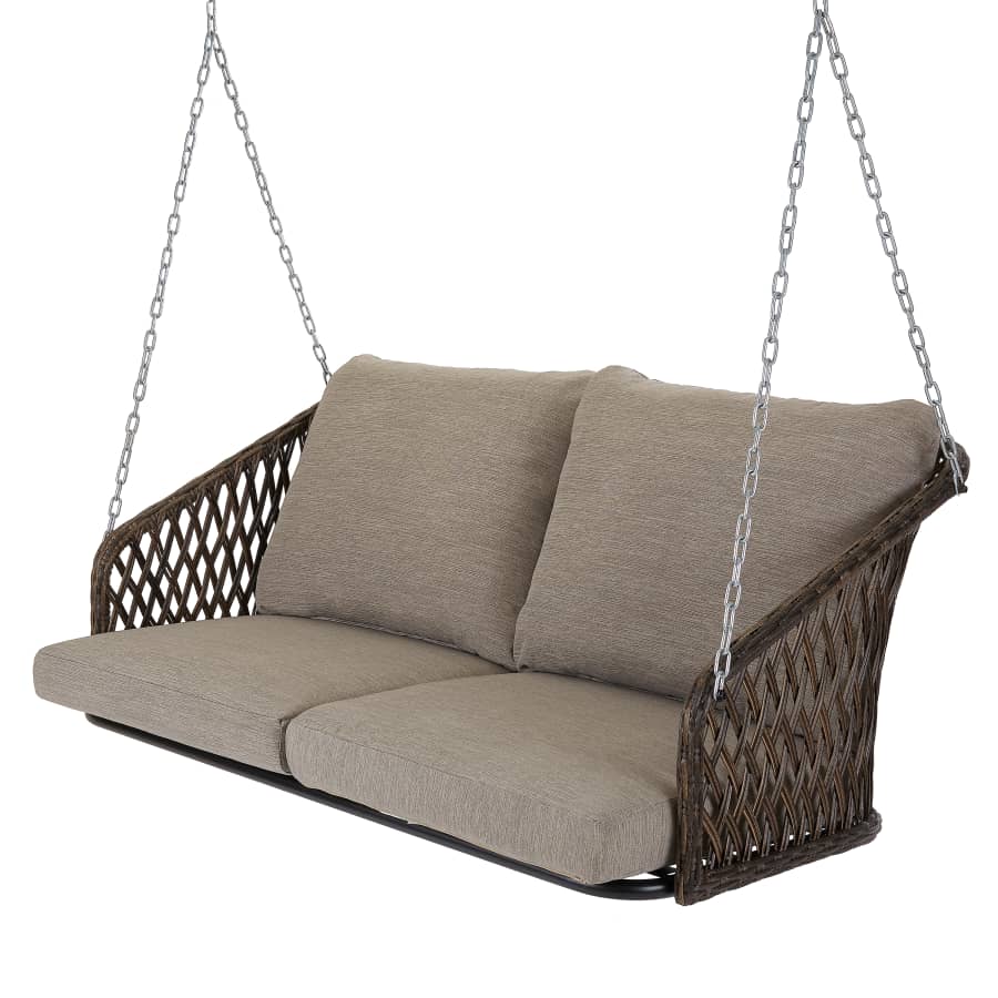 Mainstays Battle Creek Outdoor Wicker Porch Swing for $69 Mainstays Battle Creek Outdoor Wicker Porch Swing for $69