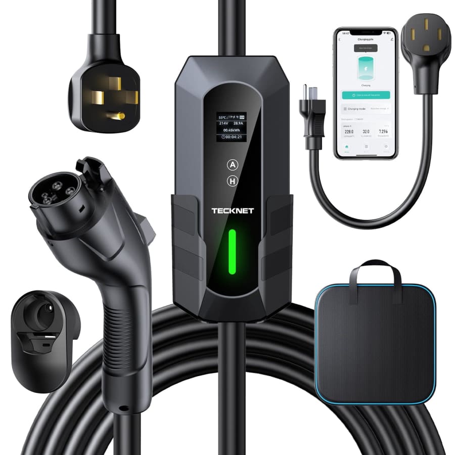 Tecknet 32A Level 2 Portable EV Charger for $143 Tecknet 32A Level 2 Portable EV Charger for $143