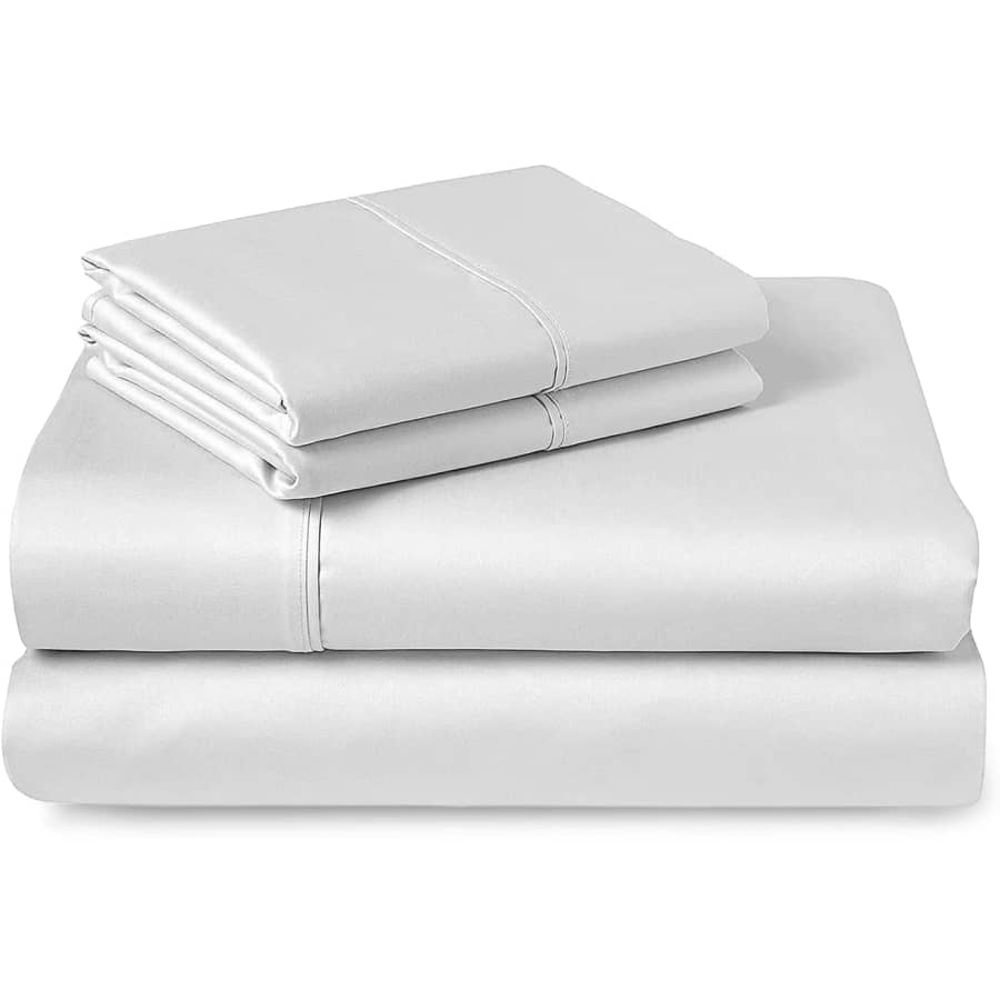 Pizuna 400-Thread Count Queen Cotton Sheet Set for $55 Pizuna 400-Thread Count Queen Cotton Sheet Set for $55